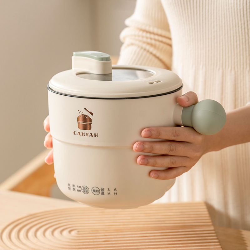 Electric Cooking Pot Non-Stick Multi-Functional Electric Instant Noodle Bowl Spherical Rice Cooker Hot Pot Student Dormitory Mini Home Delivery