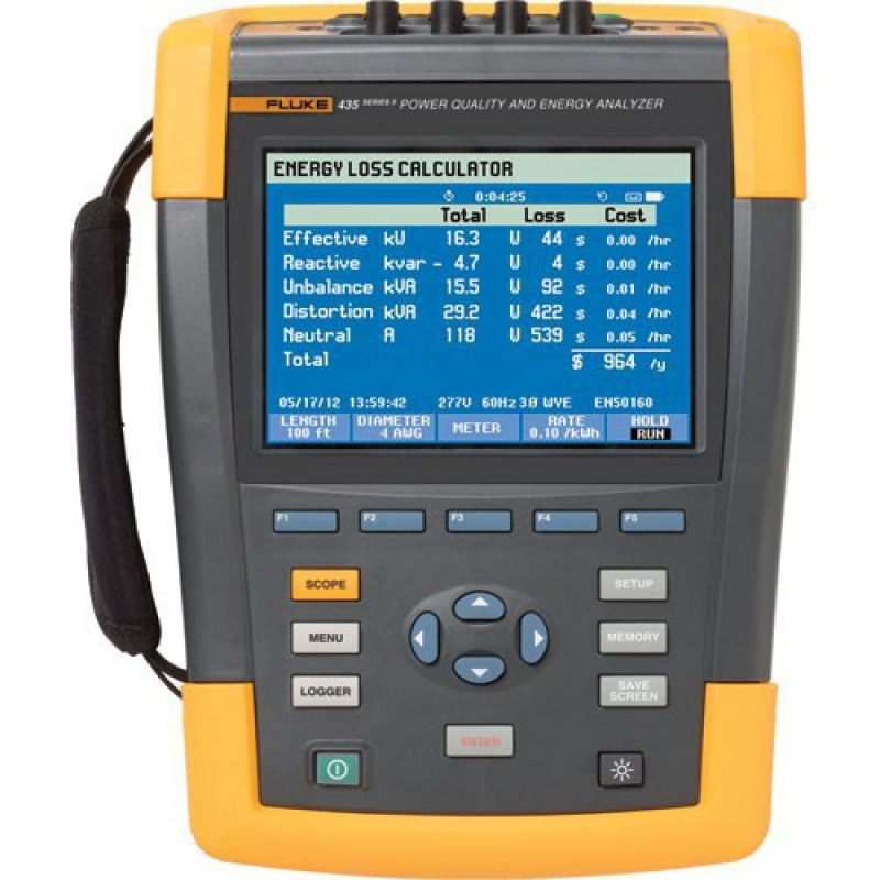 Fluke 435-II Advanced Three-Phase Power Quality Analyzer Fluke Power Quality Analyzer