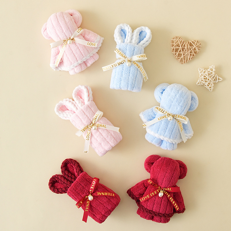 Little Rabbit Towel Souvenir Children's Gift Shop Wholesale New Year's Day Cake Thanksgiving Christmas Gift