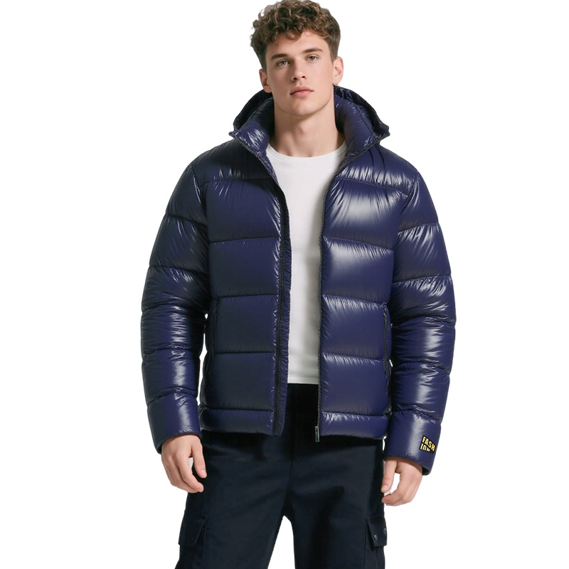 2025 Winter Men's Detachable Hooded Warm Cotton Jacket New Cross-Border Amazon 3D Cold-Proof Cotton Jacket Men's Thick