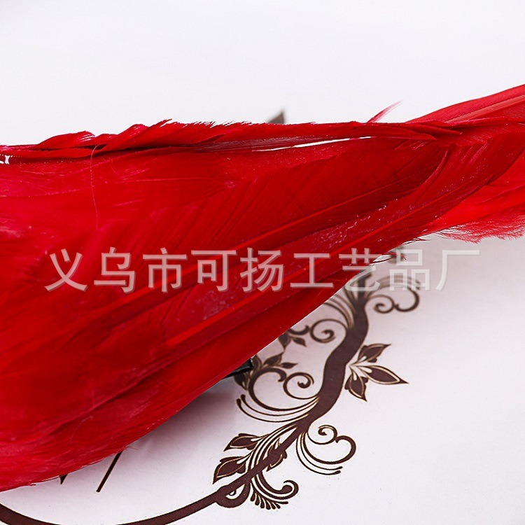 Cross-Border Supply Gardening Artificial Bird Christmas Decoration Red Bird Feather Bird Decoration Artificial Bird Fake Bird Handmade Bird