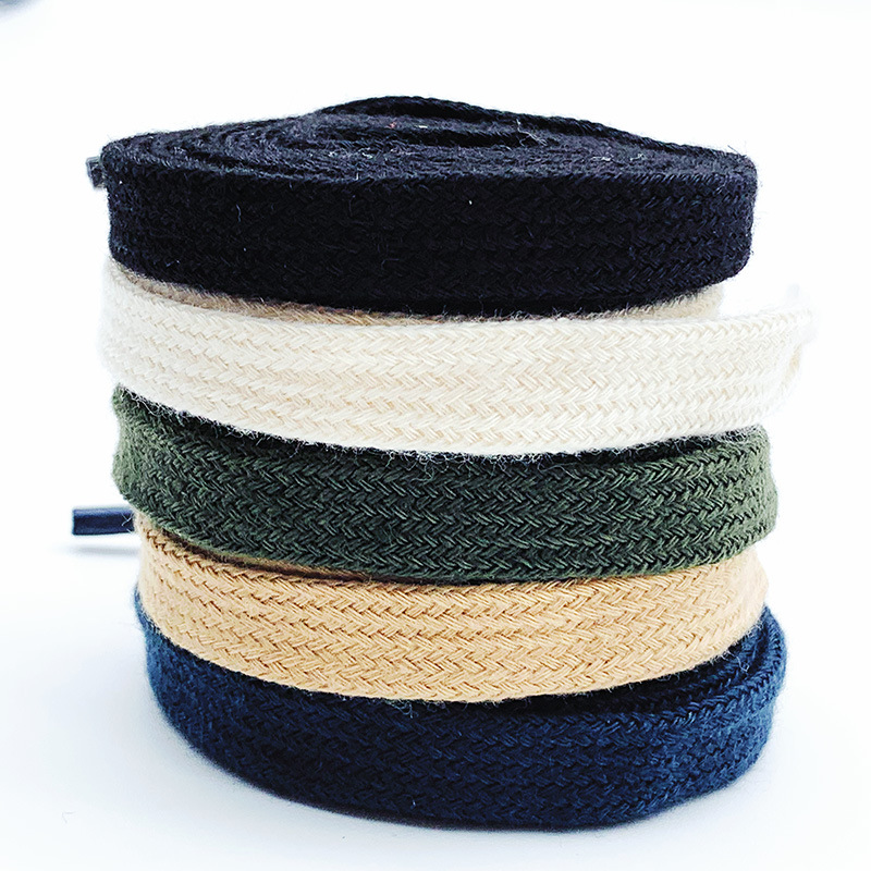 Small white shoes shoelace rope white cotton shoelace men and women pure white flat shell head Sports canvas shoes rice white shoelace