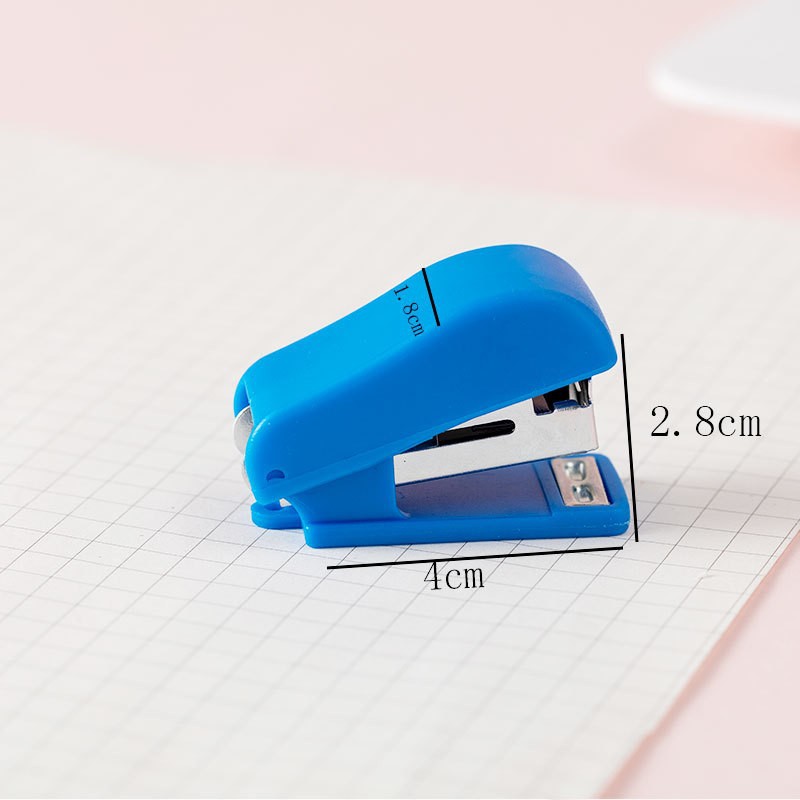 Portable Simple New Mini Small Stapler Student Cartoon 10 Needle Labor-saving Set Stapler 2004
