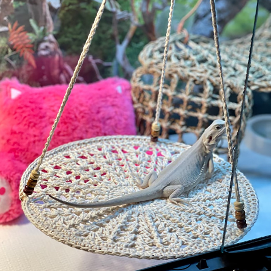 Lizard Sleeping Bed Hammock Climbing Pet Cotton Nest Chameleon Hamster Totoro Squirrel Snake Parrot Pet Supplies Swing Toy