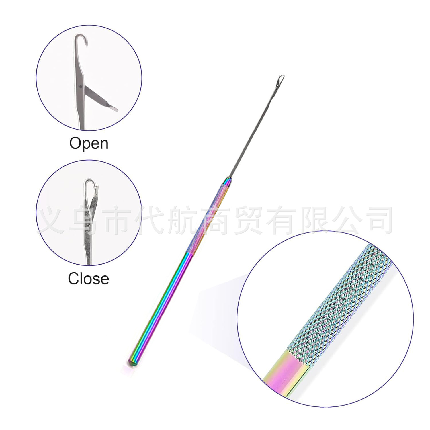 Cross-Border E-Commerce Beauty Stainless Steel Crochet Wig Hair Extensions Crochet Wig Accessories