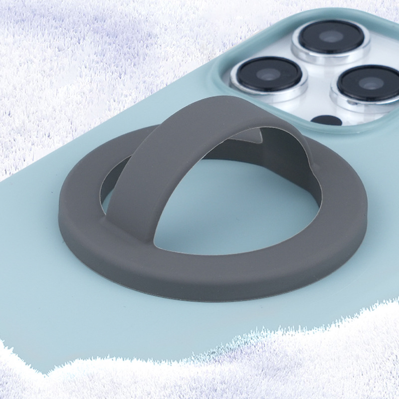 Factory Direct Sales Suitable for Magsafe Magnetic True Liquid Silicone Mobile Phone Ring Buckle Universal N52 Powerful Ring King