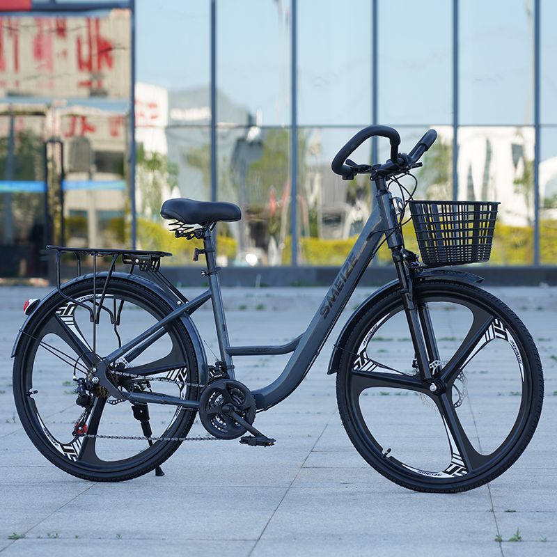 圣美泽成人长途旅行自行车变速减震蝴蝶男女26寸公路单车