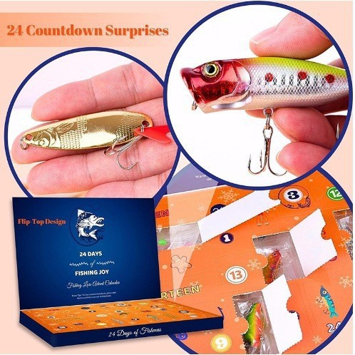 Luya Fishing Fake Bait Fish Set Blind Box Cross-border Advent Creative Fishing Enthusiast Christmas Gift Set