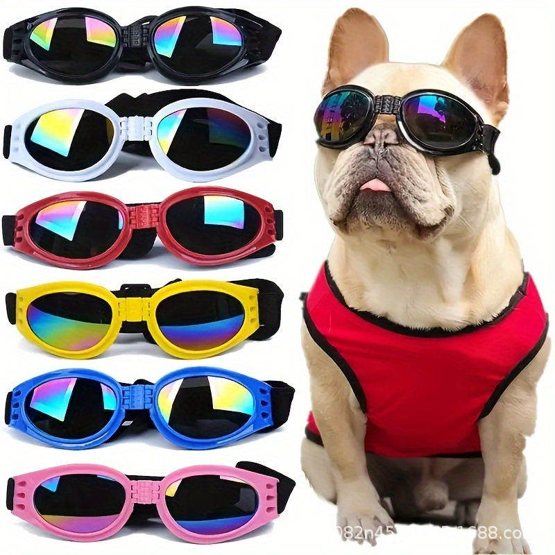Pet Dog Glasses Sunglasses Windproof Sun Protection Goggles Teddy Small and Medium-Sized Dog French Dog Photo Props Sunglasses