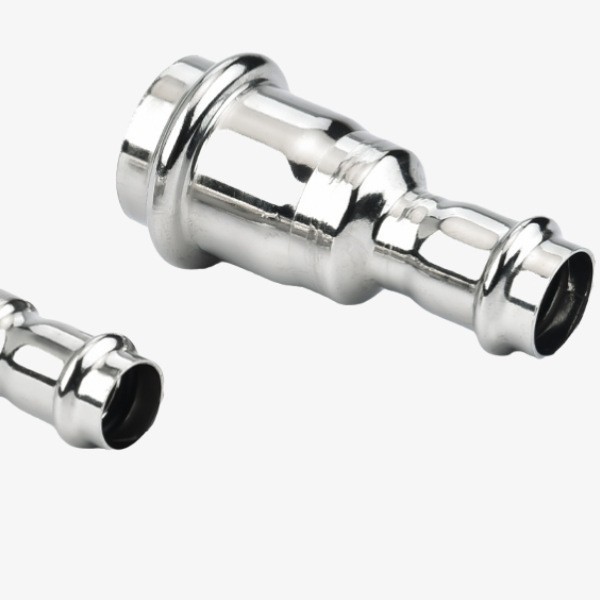 Different Diameter Straight-Through Joint 304 Stainless Steel Variable Diameter Clamp Double Clamp Pipe Fittings Cabinet Decoration Accessories Large and Small Heads