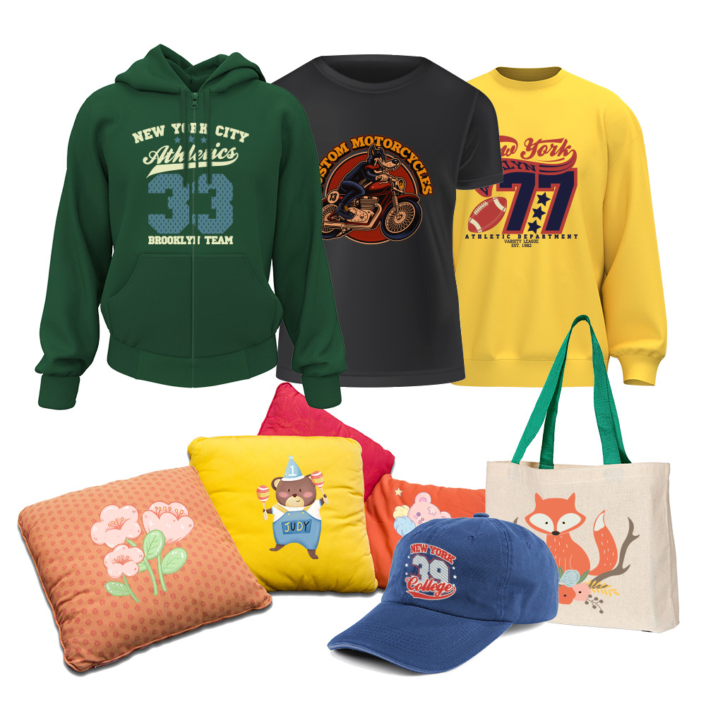 Clothing Garment Cutting Digital Direct Injection Dtg White Ink Direct Injection Heat Transfer Dtf Printing Processing Custom Logo Printing