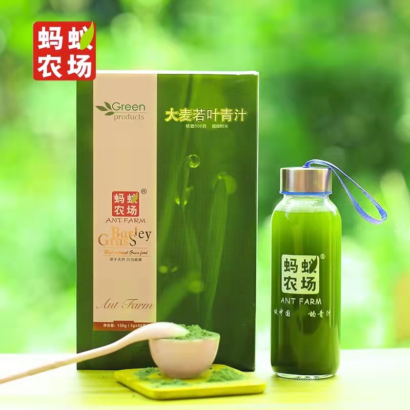 Ant Farm barley ruoye green juice 3G * 50 powder official genuine goods instant grain meal replacement powder wheat seedling powder