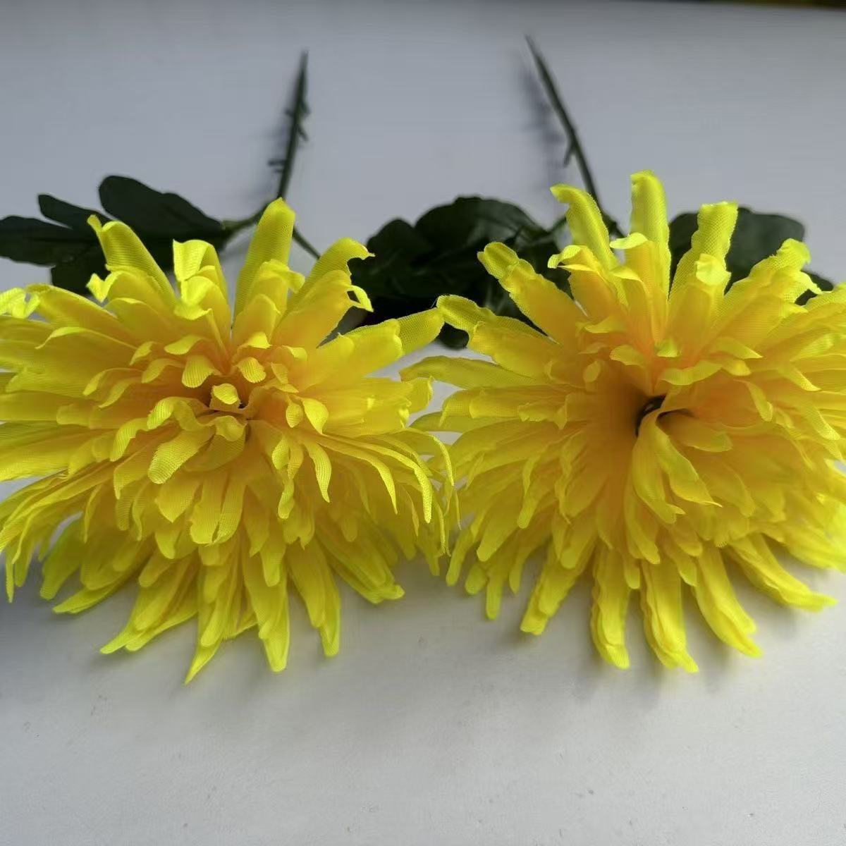(60% Repurchase Rate) Artificial Chrysanthemum Single Stem Flower 14cm Stems High 40cm
