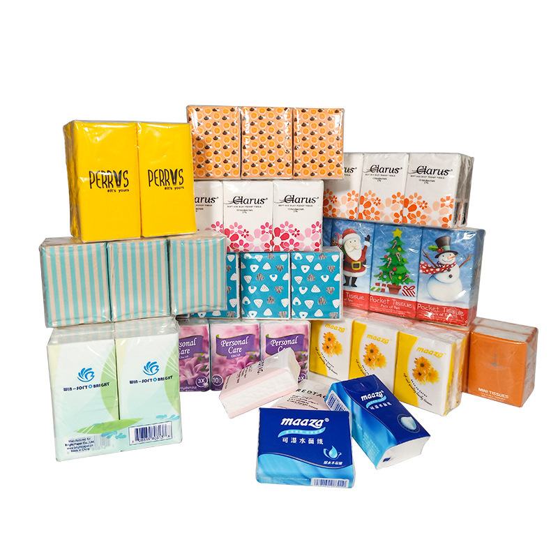 Customized Handkerchief Paper with Logo Printing, Small Package Tissue Paper, Advertising Wedding Napkins, Facial Tissue, Small Batch Promotion, Free Shipping