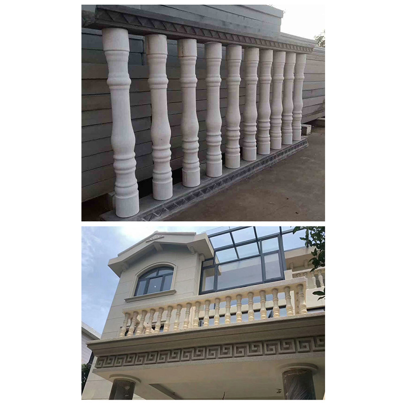 GRC bottle gourd Roman column European style villa building high quality corrosion resistant relief component balcony railing