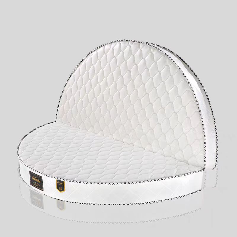 Spring Round Mattress Folding Double 2m 2.2m Round Hard Brown Mat Thickened Latex Cushion Simmons Round Mat