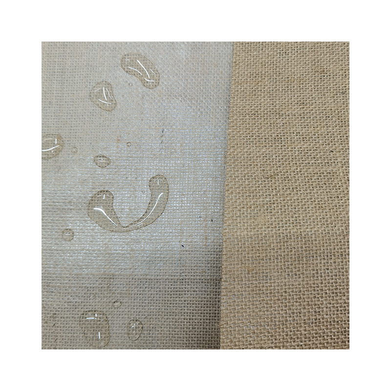 Coated linen jute cloth coated with adhesive linen jute cloth pure linen cloth jute fabric