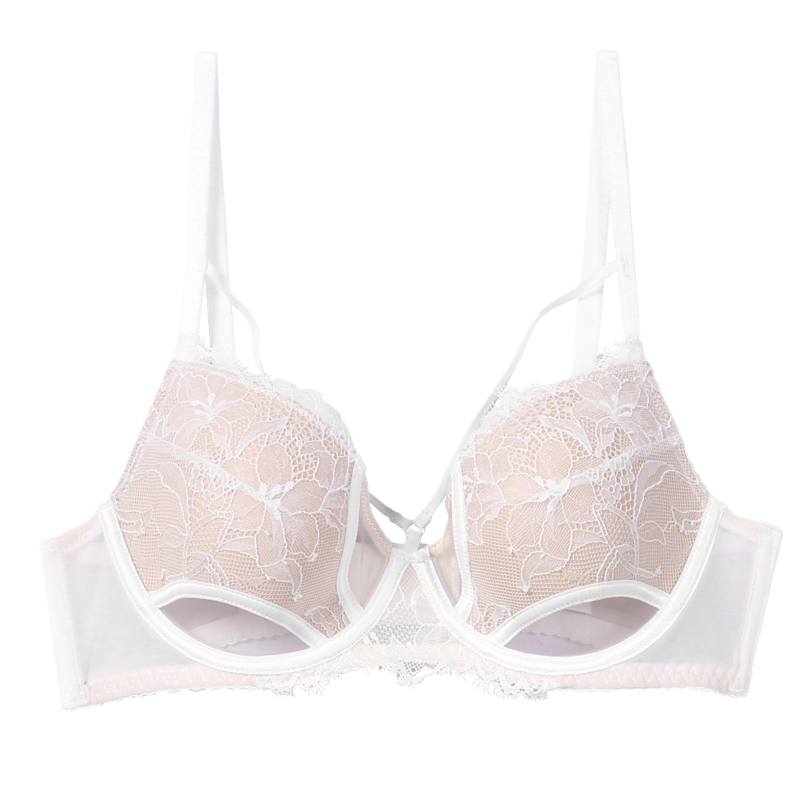 French Bra with Big Breasts, Anti-Sagging, Sexy Thin Straps, Lace Push-Up Bra, Summer Thin Bra, Batch