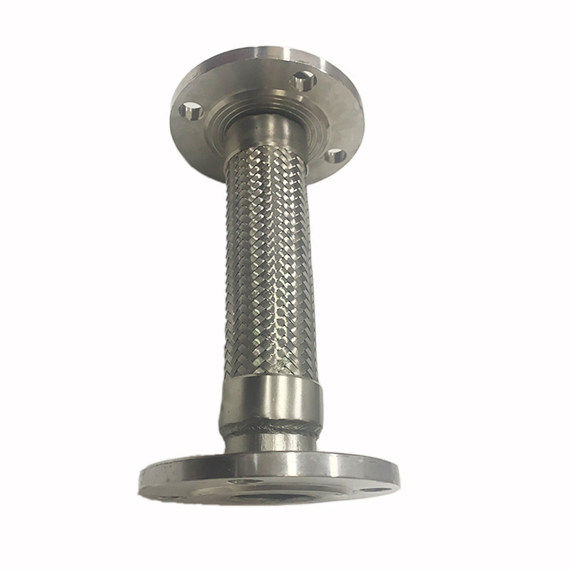 Stainless Steel Flange Metal Hose Stainless Steel Wire Braided Large Diameter Flange Bellows Industrial Bellows