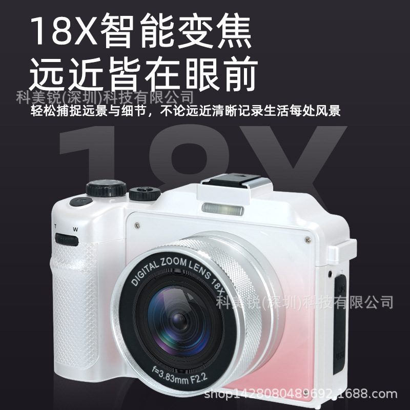 Cross-Border Exclusive Supply of X9 Brand New Digital Camera, Entry-Level Mirrorless Camera for Students, 4K High-Definition Video Recording, Travel Photography, Retro Camera