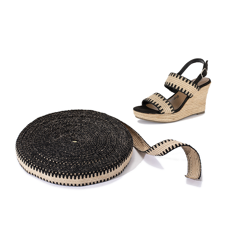 Factory Direct Sales Upper Pp Grass Elastic Band Handmade DIY Clothing Belt Auxiliary Material Double-Sided Jumper Rowan Webbing