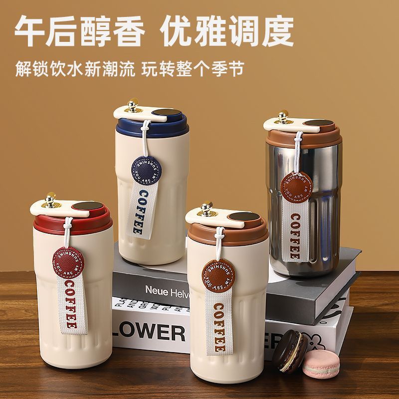 Новый термос из нержавеющей стали 316, кофейная кружка, интеллектуальное измерение температуры, стильная кружка для студентов оптом