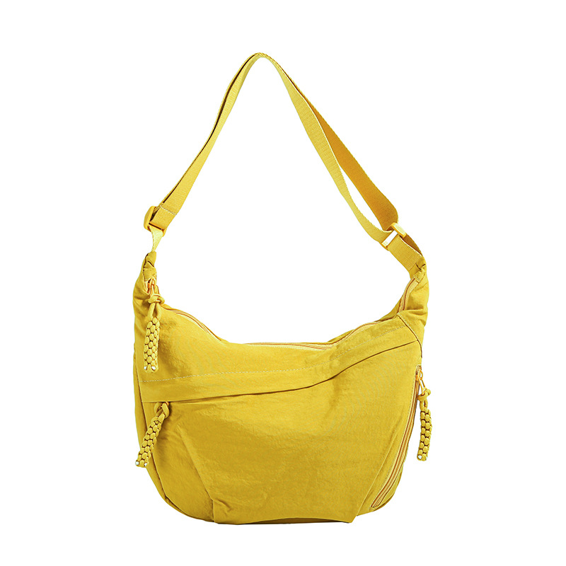 Wholesale French Solid Color Shoulder Bag Fashion Versatile High-End Student Female Dumpling Bag Large Capacity Crossbody Bag