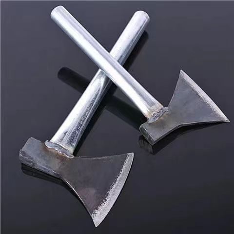 Iron axe household axe outdoor axe woodworking axe iron handle welding axe household axe