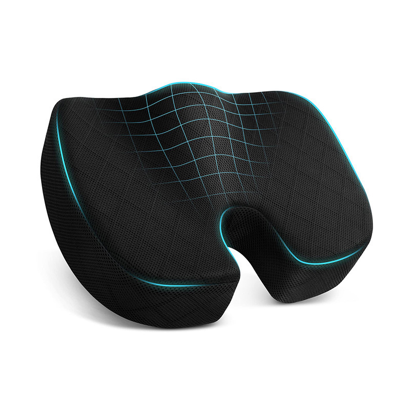 Cross-border Amazon Cushion Memory Foam Office Ergonomic Chair Cushion Hip Cushion Chair Cushion Slow Rebound
