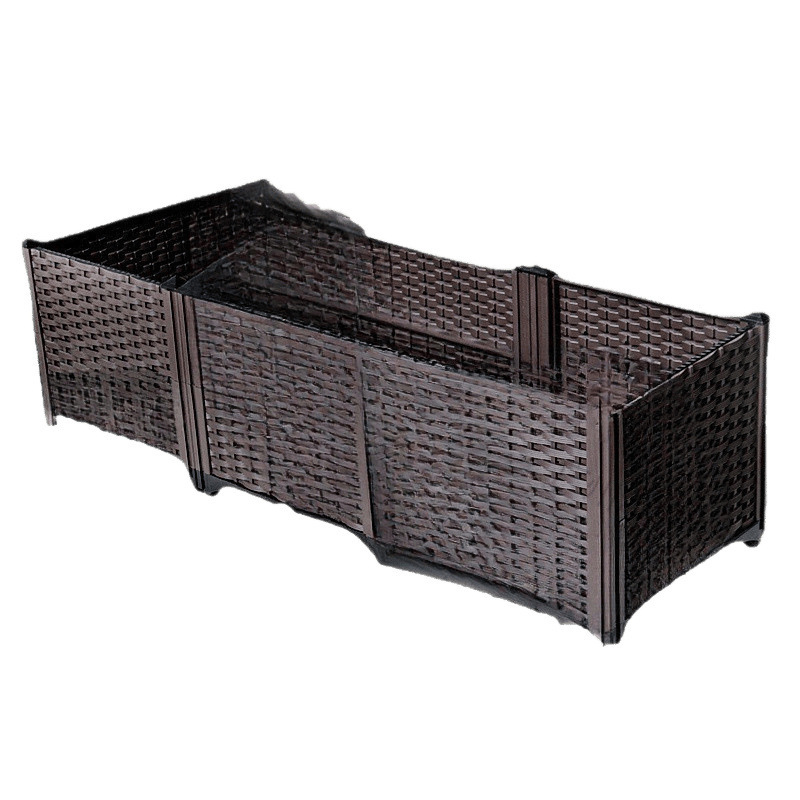 Planting Box for Growing Vegetables on the Balcony, Special Courtyard Plastic Flower Pot, Flower Box, Suitable for Outdoor Vegetables, Rectangular Stacking Plant