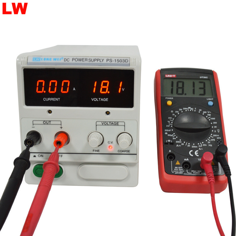 Ps1505D Longwei Digital Display Dc Voltage Regulator Adjustable Power Supply 15V5A Aging Led Power Supply Multi-Purpose