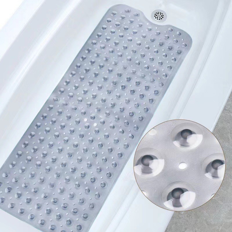 100*40 Bathtub Mat Amazon Pvc Bathroom Anti-Slip Mat with Suction Cup Floor Mat Export Wholesale Bathroom Waterproof