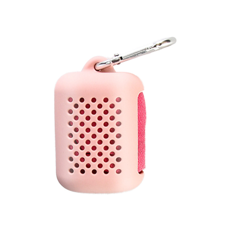 Cross-border Outdoor Sports Travel Portable Large Silicone Sweat Towel Sweat Towel Cover Cosmetics Bag Sweat Towel Silicone Cover