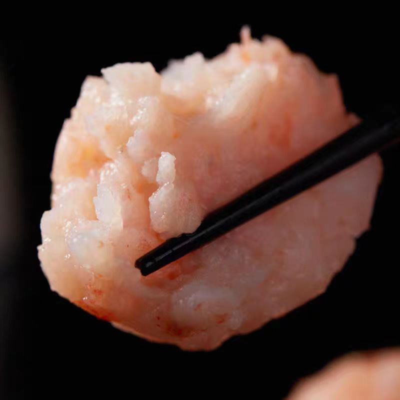 Xianmeilai Aaa Black Tiger Shrimp Paste 95% Shrimp Meat Content 500g Hot Pot Ingredients Quick-Frozen Black Tiger Shrimp Paste