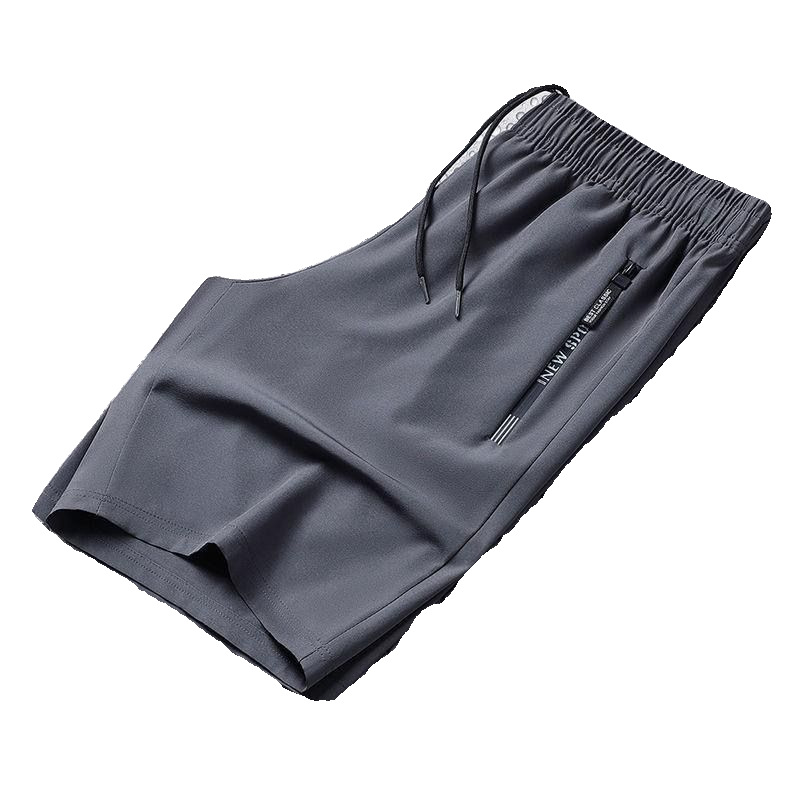 Extra large summer ice silk shorts men's loose plus size trendy fifth pants casual sports pants beach pants men