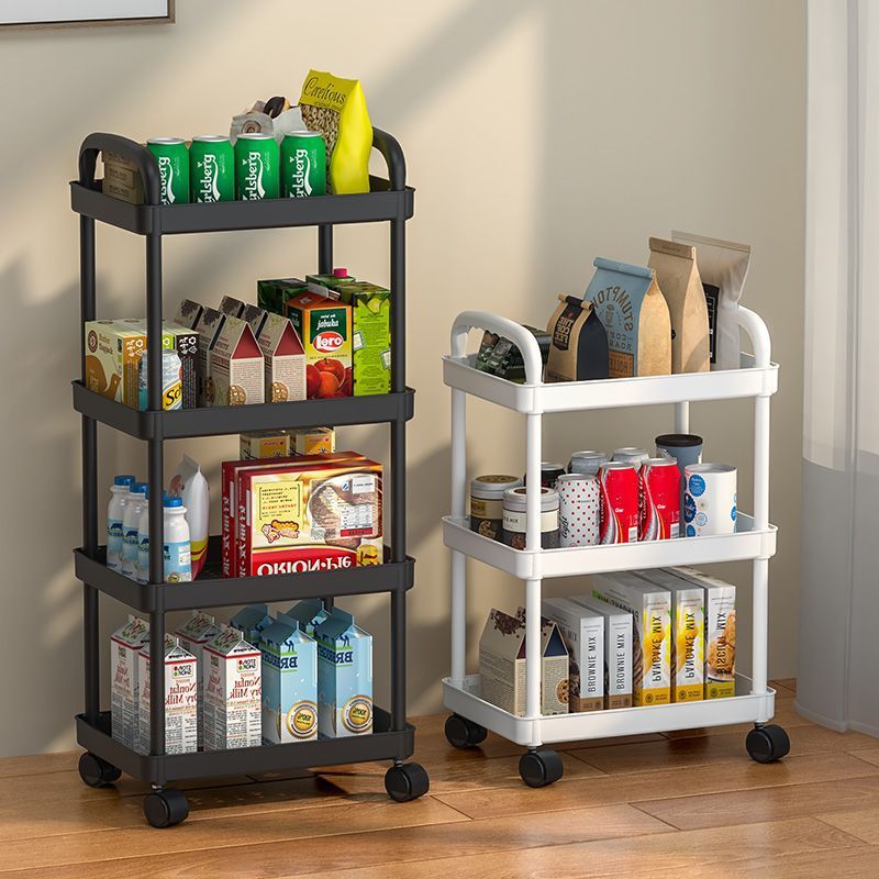 Storage Rack Stroller Bedroom Bathroom Floor Multi-Layer Snack Rack Kitchen Movable Baby Storage Rack