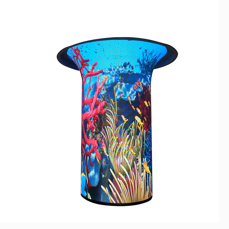 Led display ring pillar arc special-shaped surface double-sided p1.86p2.5p3 bar exhibition hall live flexible screen