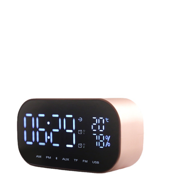 Cross-Border e Amazon FV-S2 smart wireless Bluetooth speaker clock with mirror Bluetooth speaker mobile phone speaker