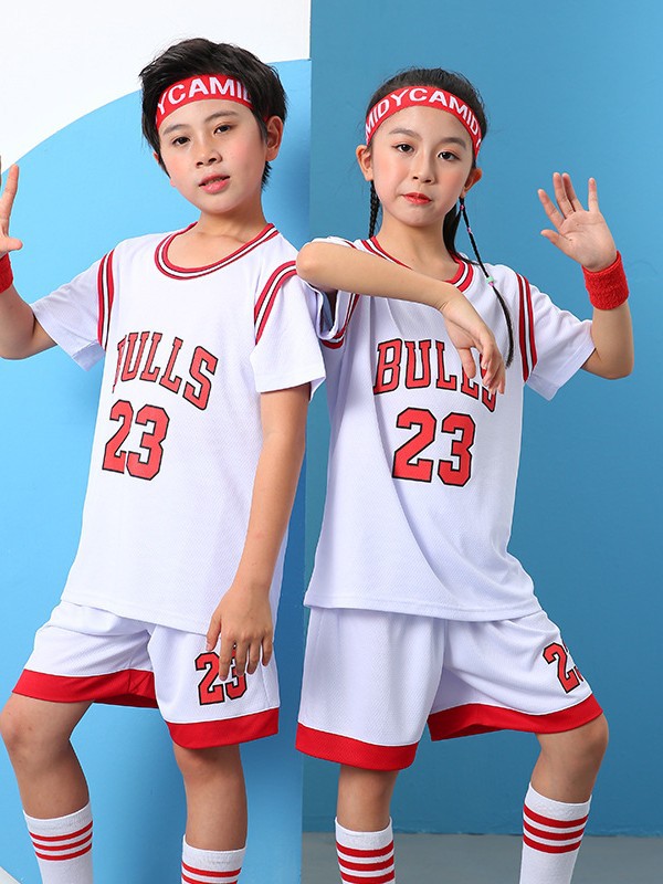 Children's Basketball Uniform Suit Boy Bull Jersey Kobe Bryant Girl Primary School Student Kindergarten Game Uniform Customization