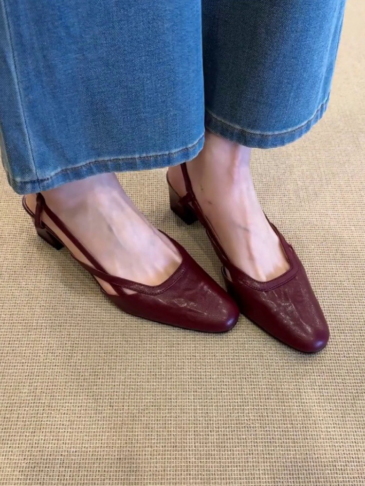 Sheepskin Version ~ French Retro Outer Wear Mary Jane Shoes for Women, Summer Matchinging Skirts, Commuting Sandals That Are Not Tiring for Feet