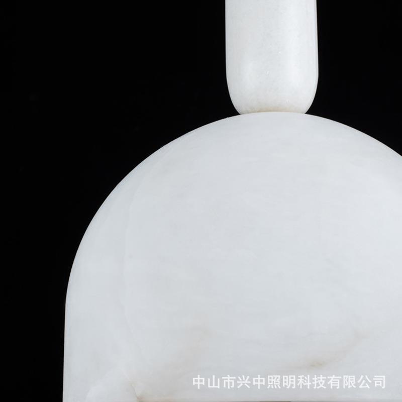 Minimalist Light Luxury Stone Factory Direct Selling Simple Post-modern Bedroom Bedside Single Head Small Chandelier Light Light Luxury Restaurant Bar