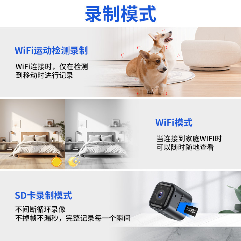 As03 Cross-Border Camera Wifi High-Definition Camera Home Security Surveillance Camera Baby Care Camera