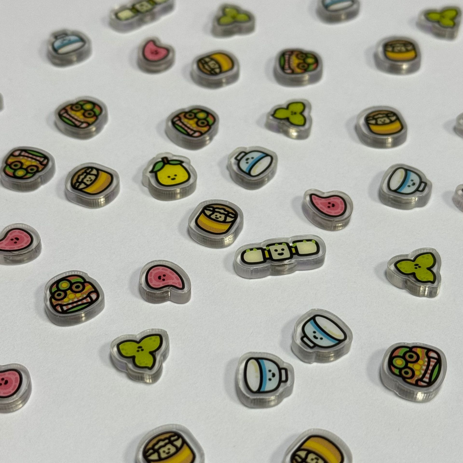 Creative Acrylic Map Stereo Refrigerator Magnet with Magnet Crystal Drop Plastic Soft Magnetic Personalized Cartoon Magnetic Glue Magnet