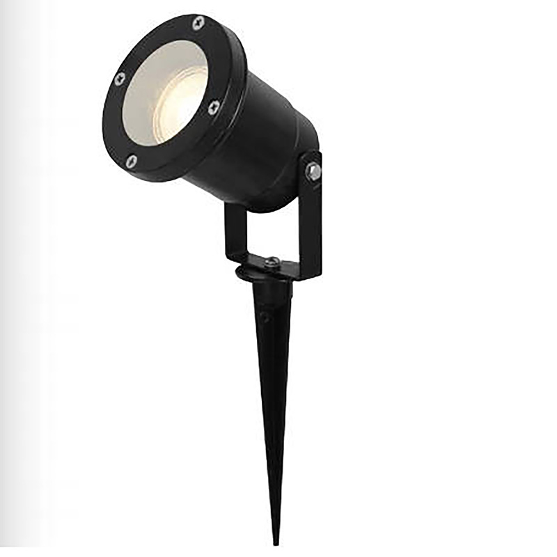 Outdoor Waterproof Ground Plug Floodlight Projection Light Gu10 Round Plug-In Ground Light Courtyard Garden Underground Tree Light Outdoor