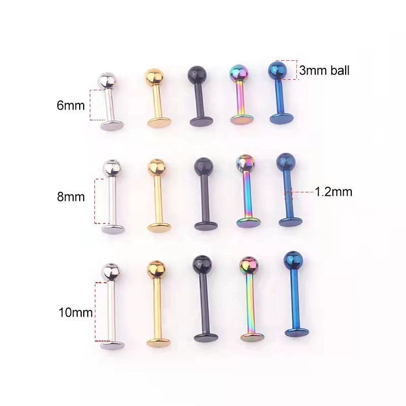 Нержавеющая сталь, прокалыватель, прямые продажи от производителя, кросс-бордер, Amazon, губная пирсинг, носовой пирсинг, внешний резьбовой пирсинг, пирсинг уха, пирсинг кости уха