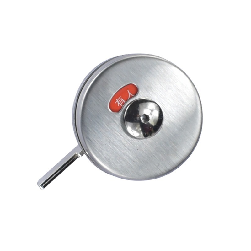 Stainless steel folding door partition lock public toilet with indicator partition lock toilet partition door indicator lock