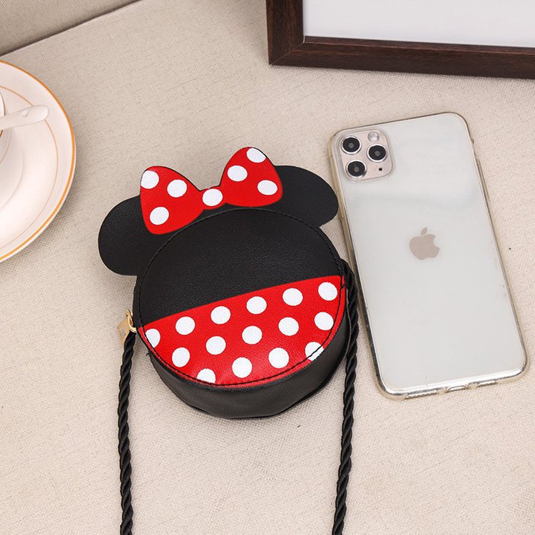 Children's Coin Purse Cartoon Contrasting Color Pu Mini Bag New Fashionable One-Shoulder Cross-Body Cheap Small Bag