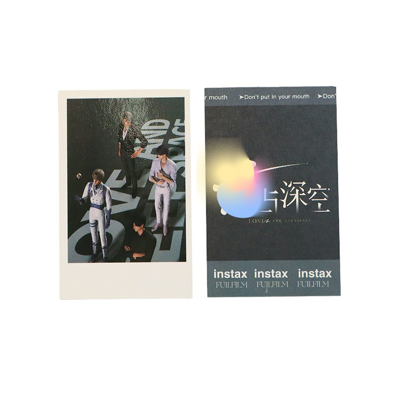 Love and Deep Space Polaroid Photo Card Custom Character Pearlescent Flash Card Otome Game Film Card Tear-Off Card Customization
