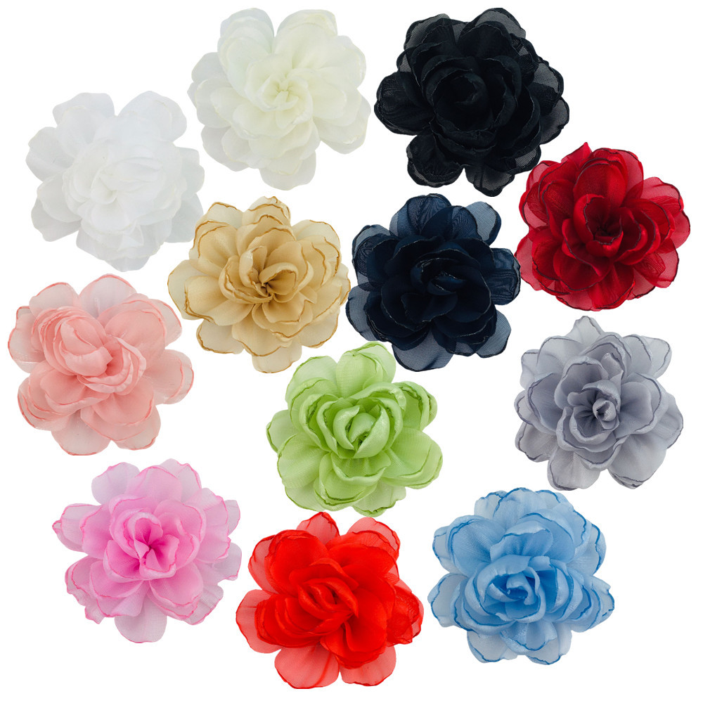 В наличии 6 см органза, сухой цветок, корейская ручная работа, одежда с корсажем, атласные DIY аксессуары