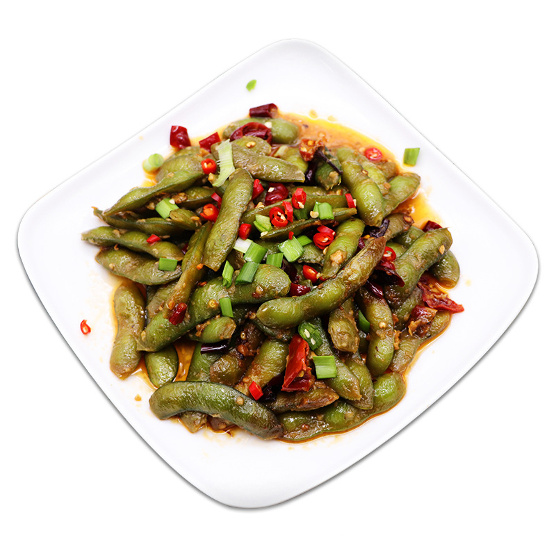 Nianfuxiang Spicy Edamame Hunan Specialty Cold Edamame Hotel Restaurant Appetizer Snack 380G/Pack